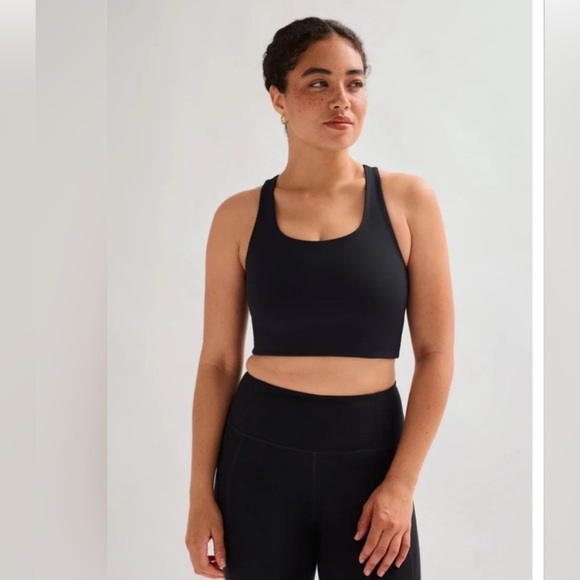 Girlfriend Collective Black Racerback Paloma Bra, NWT, Size Large - Picture 1 of 6